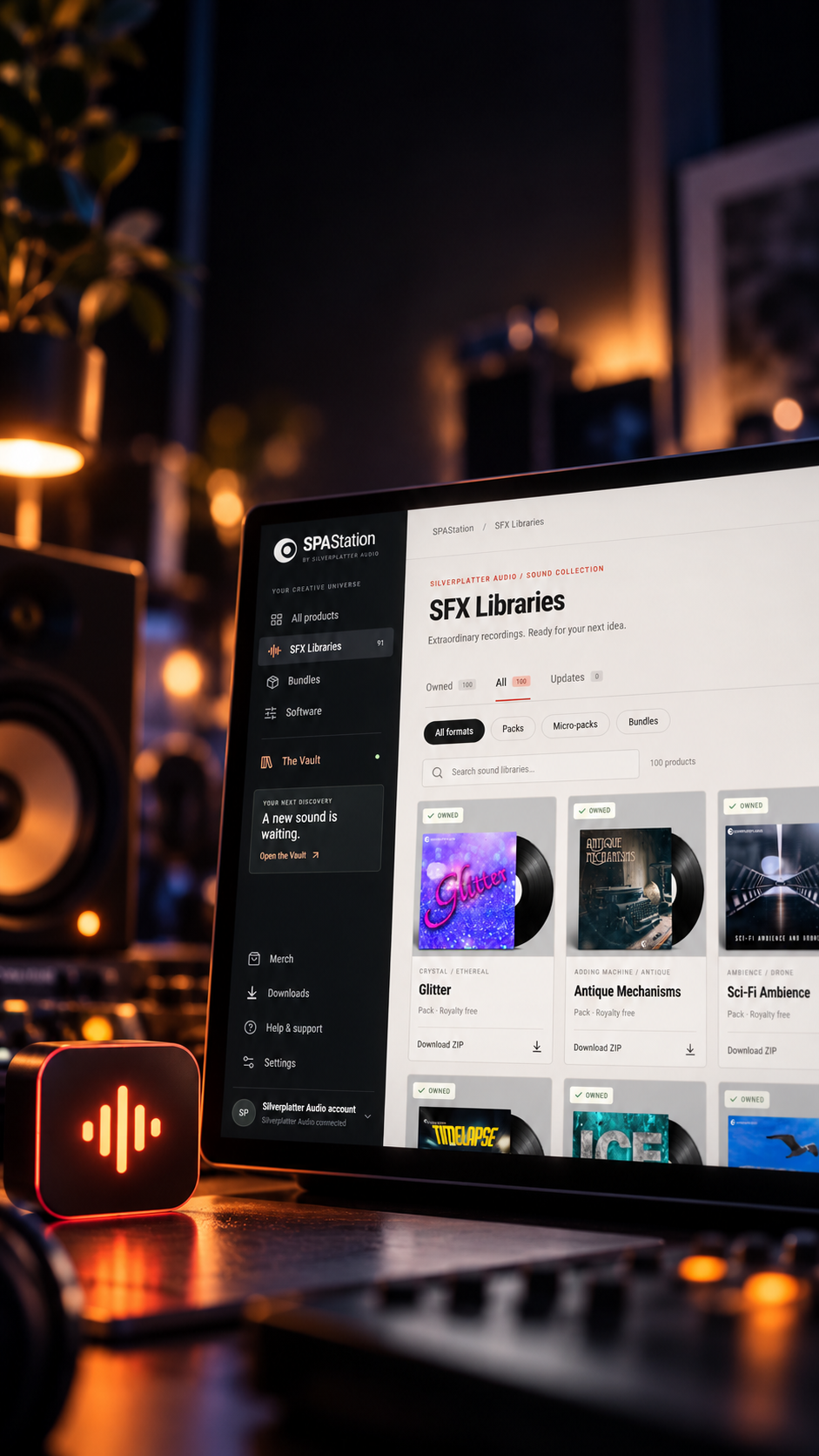 SPAStation, the free Silverplatter Audio library manager