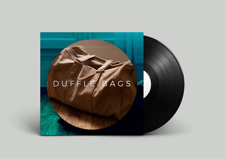 Duffle bag foley sound effects library with cloth foley sfx and gear sounds of dropping bags, zippers and duffel pickups.