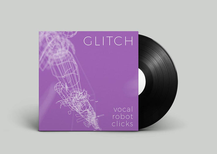 Clicky robot vocal Glitch sound effects library for music production and glitch sfx for trailers, film and clicky robot voice audio.