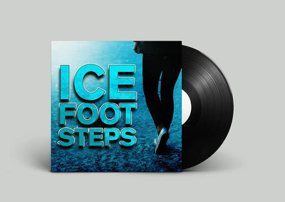 Ice footsteps sound effects library with ice footstep foley audio recorded on multiple ice surfaces.