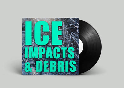 Ice impact sound effects library with ice breaking sfx and shattering icicle audio.