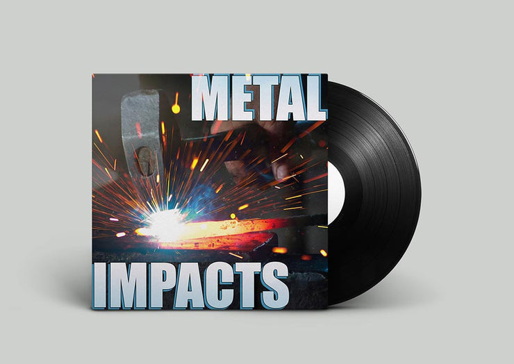 Epic metal impacts sound effect library with bangs, thuds and clang sfx on duct impact, steel hammer and blacksmith anvil sounds. audio