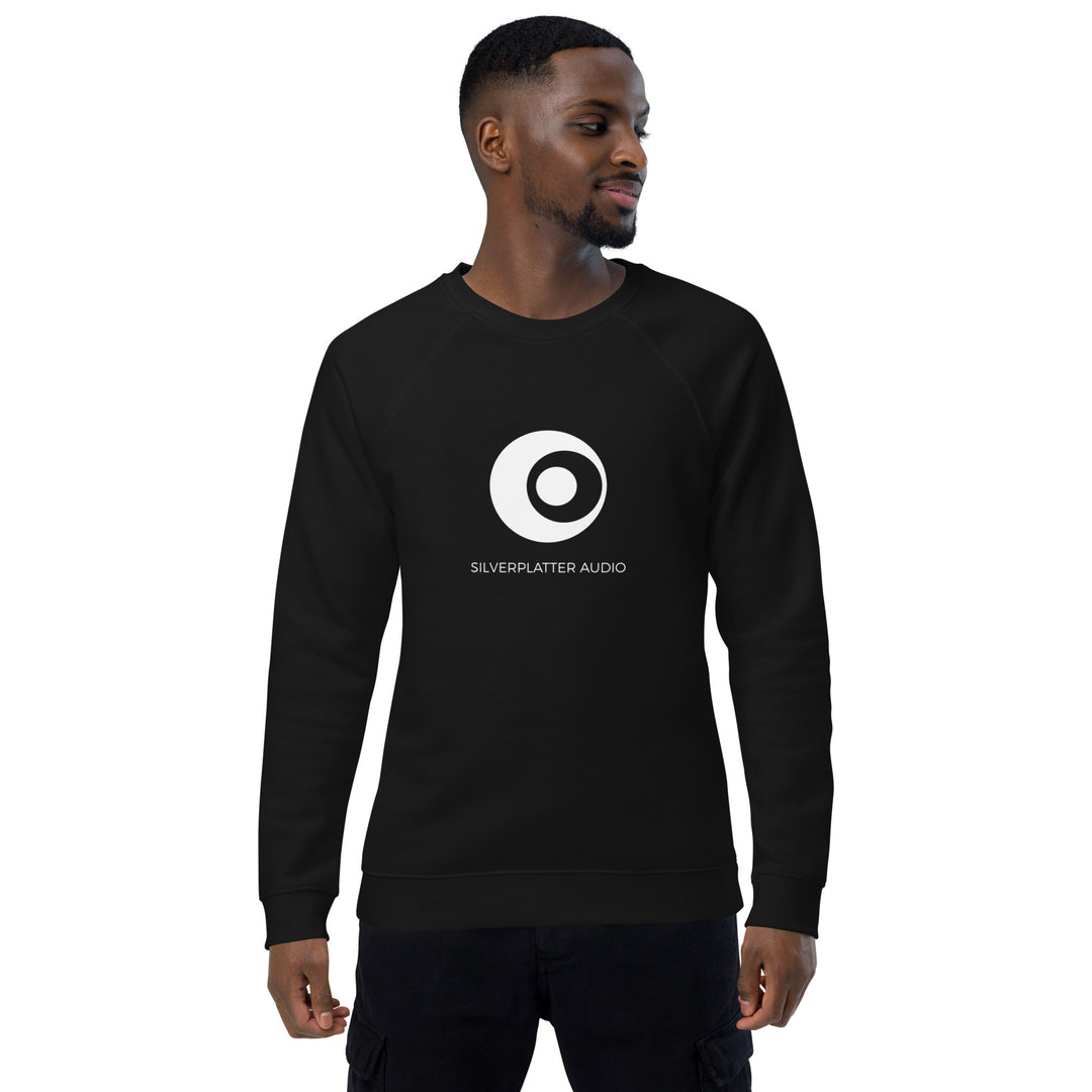 Silverplatter Audio unisex organic raglan sweatshirt