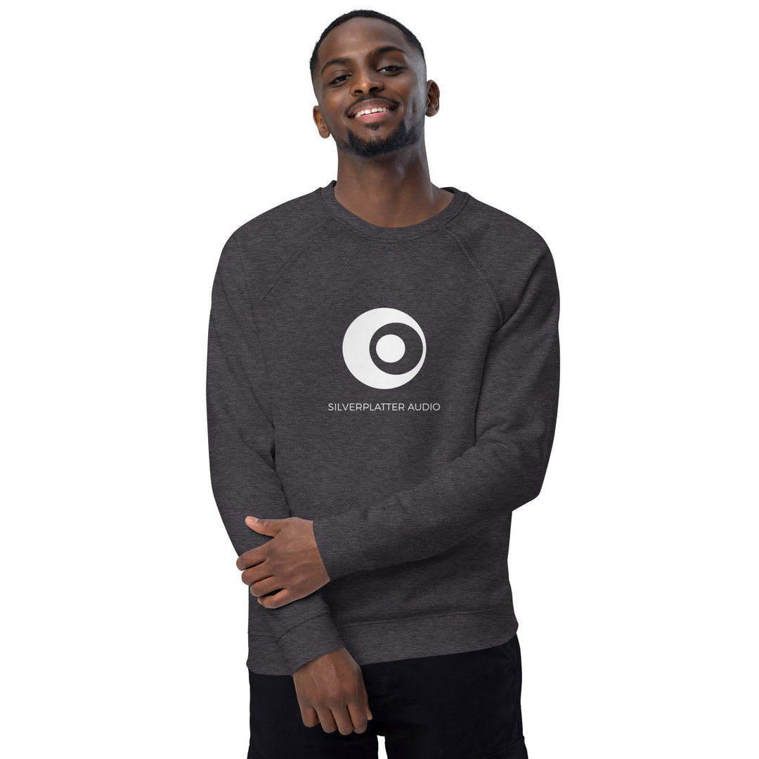 Silverplatter Audio unisex organic raglan sweatshirt